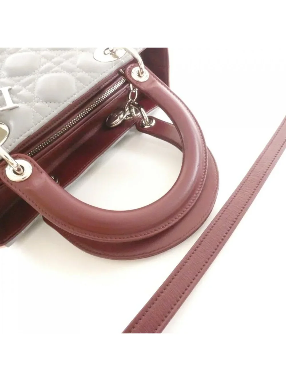Dior Lady Bag Handbag Gray - Picture 5 of 6